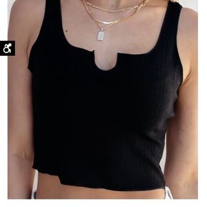 Bohme Black cropped tank.